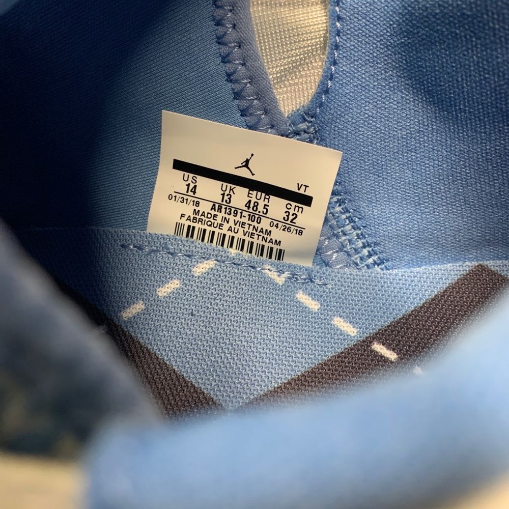 JORDAN TRAINER 3 UNC MEN'S SHOES SZ 14 NEW - Picture 5 of 5